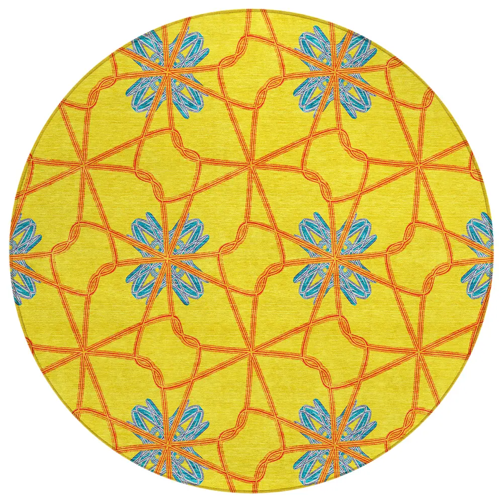 Chantille ACN958 Yellow 8' x 8' Rug