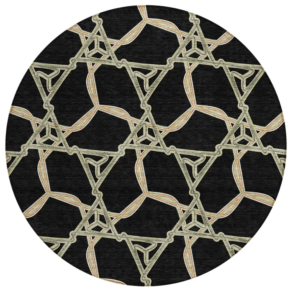 Chantille ACN959 Black 8' x 8' Rug