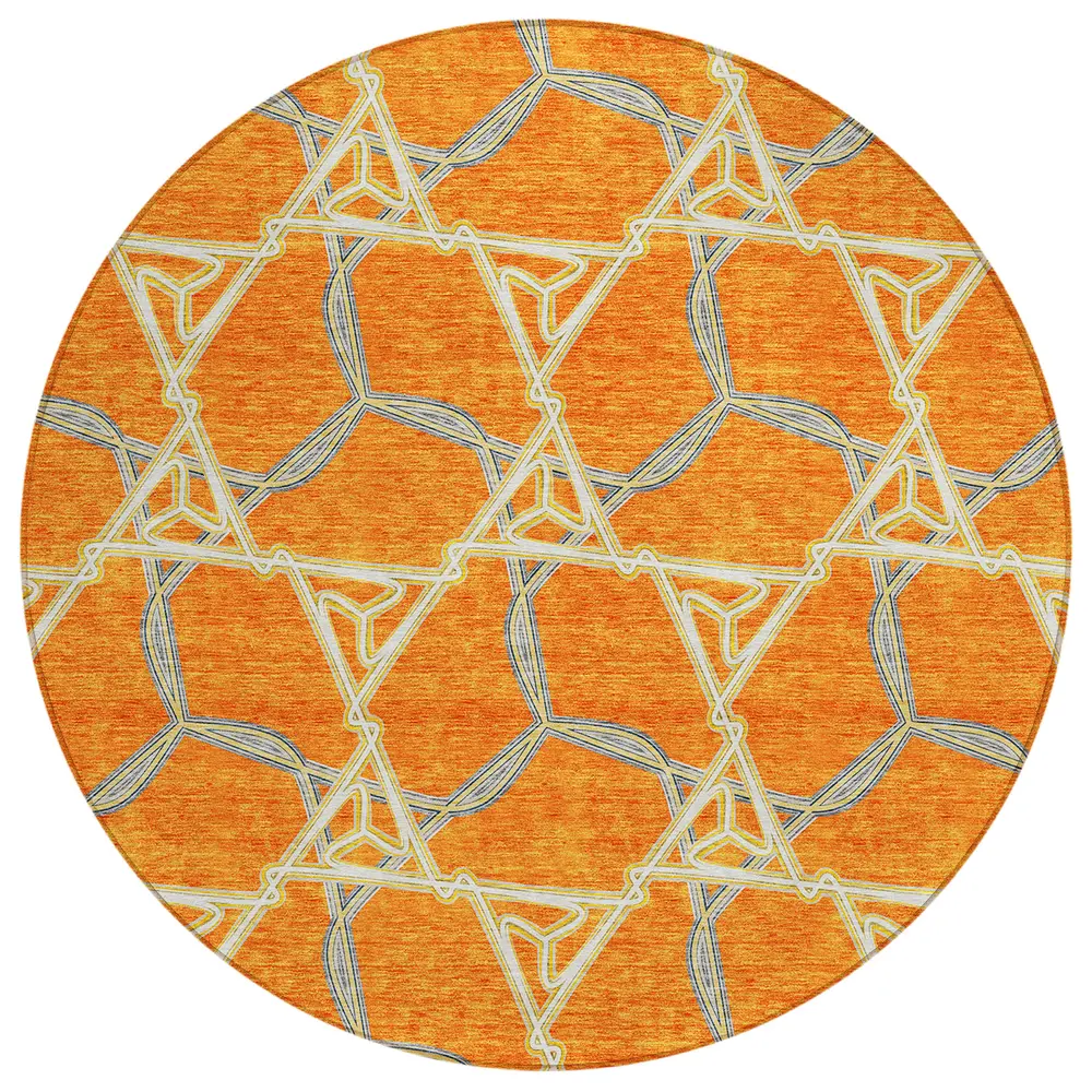 Chantille ACN959 Orange 8' x 8' Rug