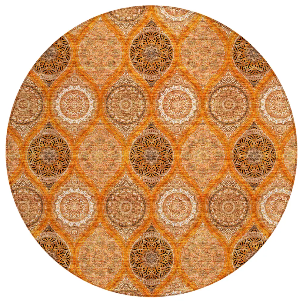 Chantille ACN976 Orange 8' x 8' Rug