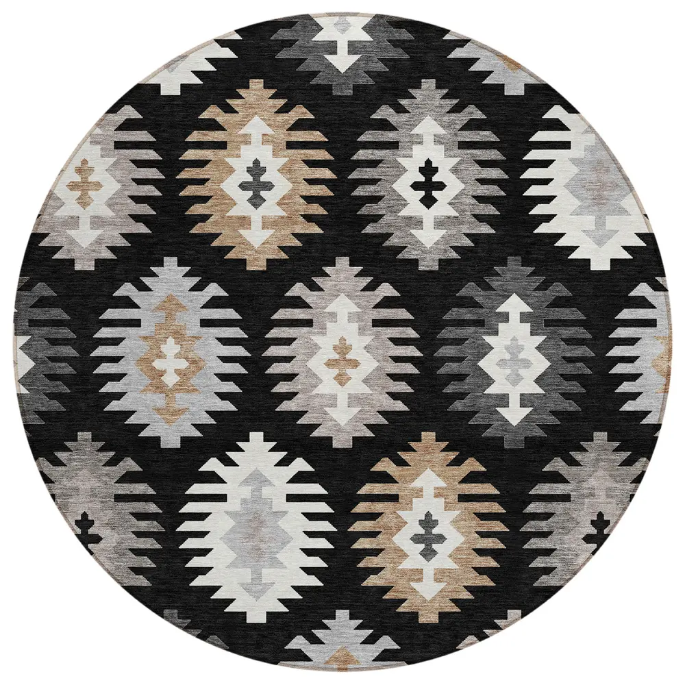 Chantille ACN983 Black 8' x 8' Rug