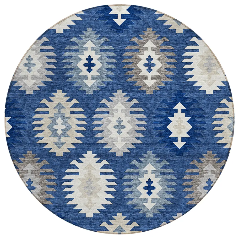 Chantille ACN983 Navy 8' x 8' Rug