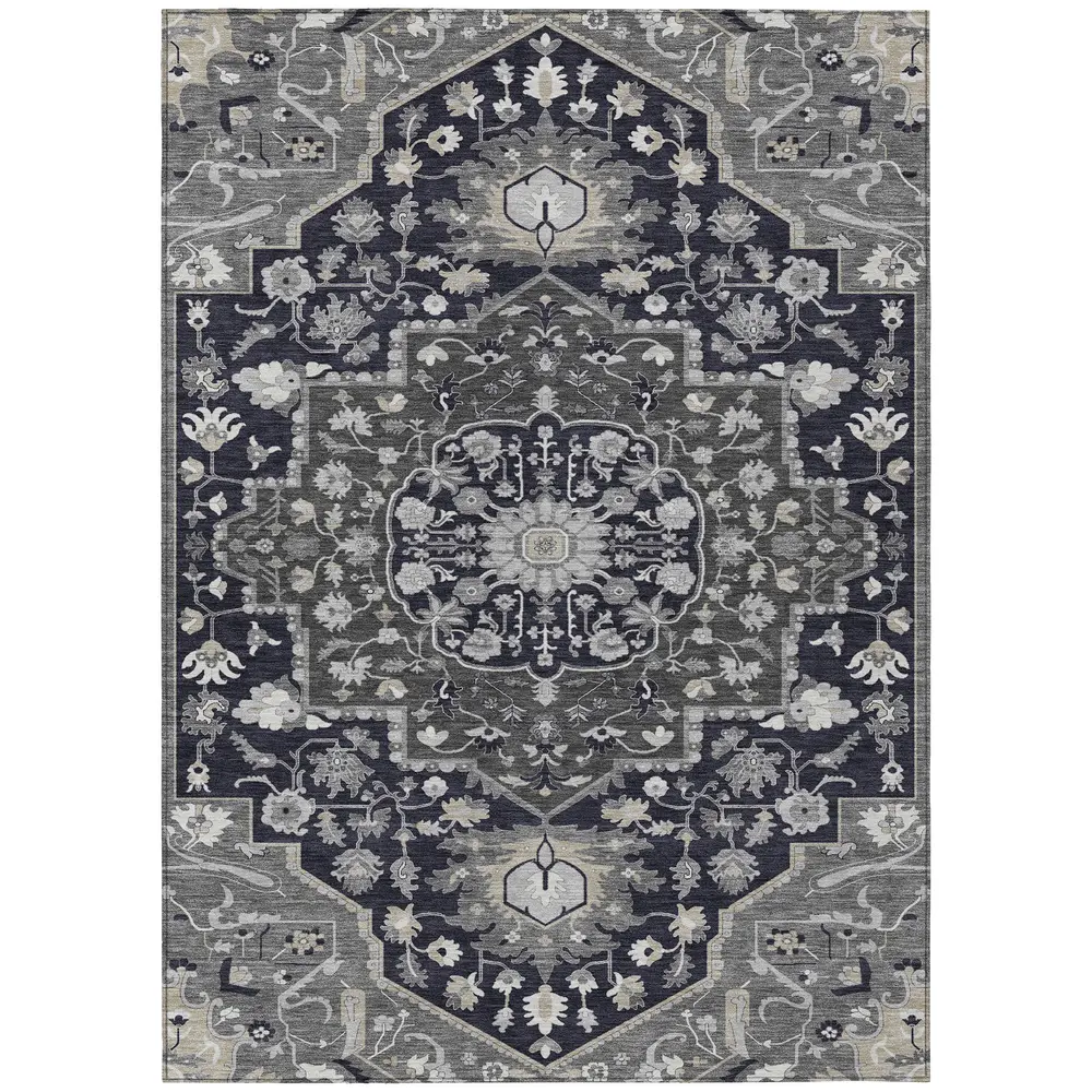 Chantille ACN985 Black 3' x 5' Rug