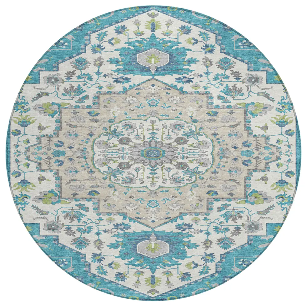 Chantille ACN985 Teal 8' x 8' Rug