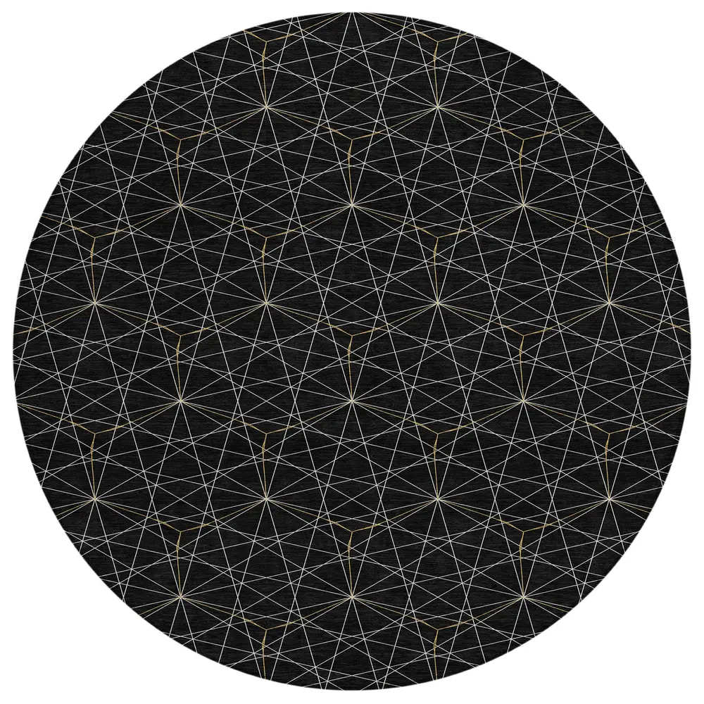 Chantille ACN987 Black 8' x 8' Rug