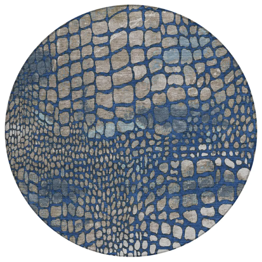 Chantille ACN988 Navy 8' x 8' Rug