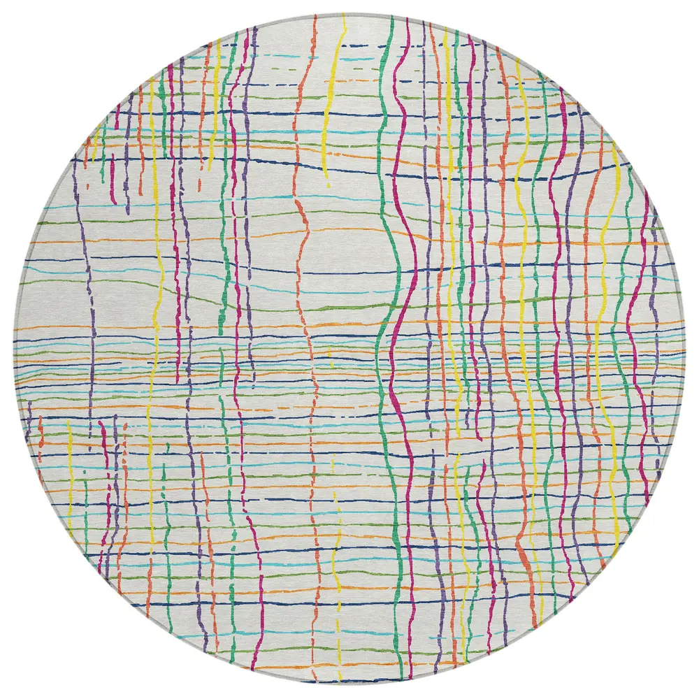 Chantille ACN998 White 8' x 8' Rug