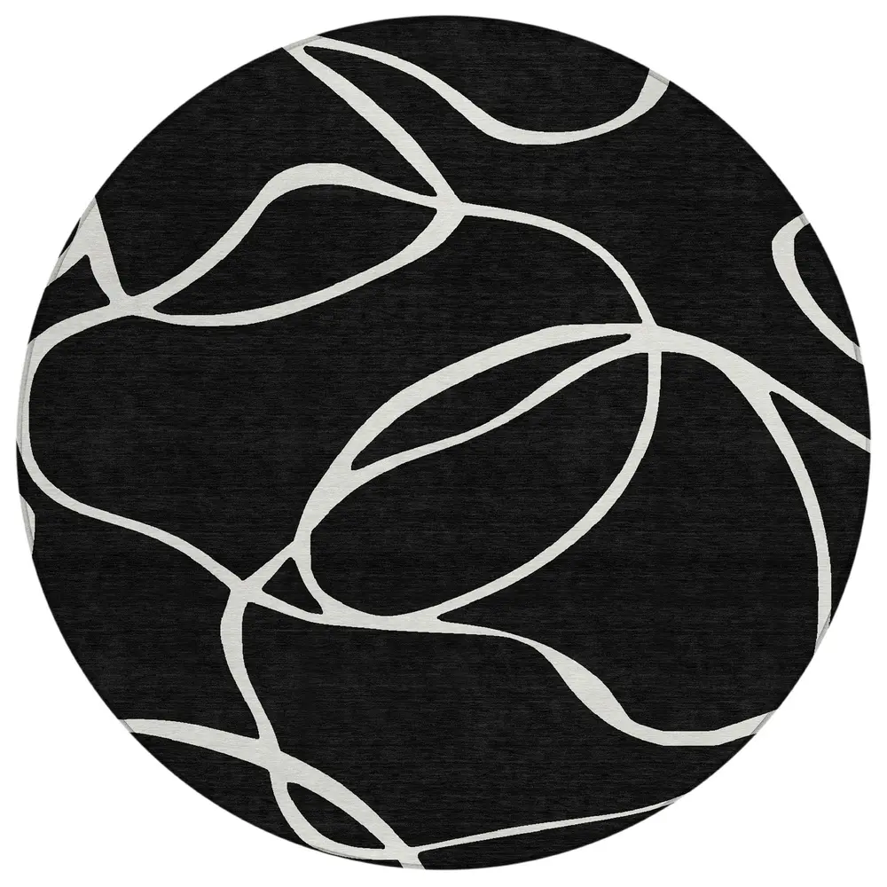 Chantille ACN999 Black 8' x 8' Rug