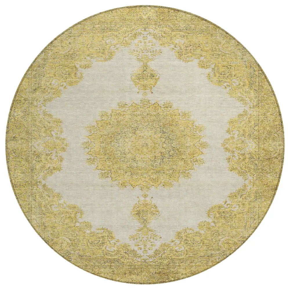 Chantille ACN1003 Gold 8' x 8' Rug