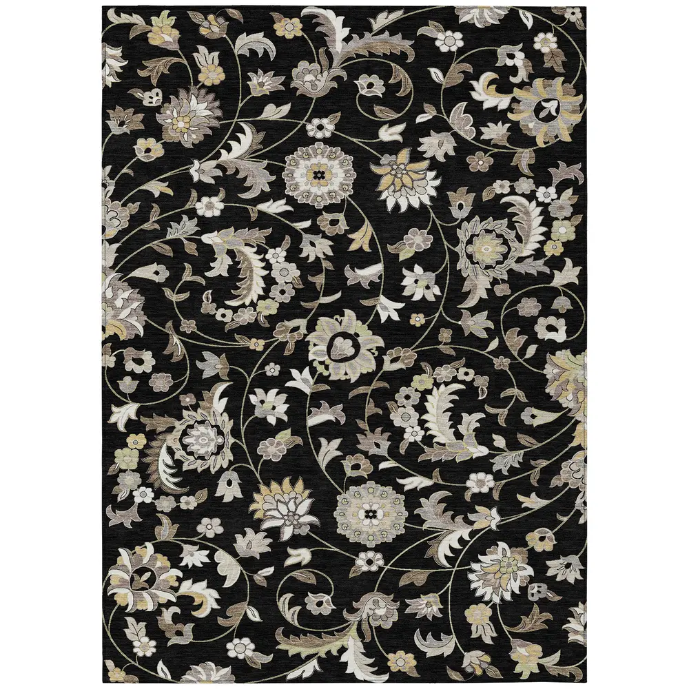 Chantille ACN1006 Black 3' x 5' Rug