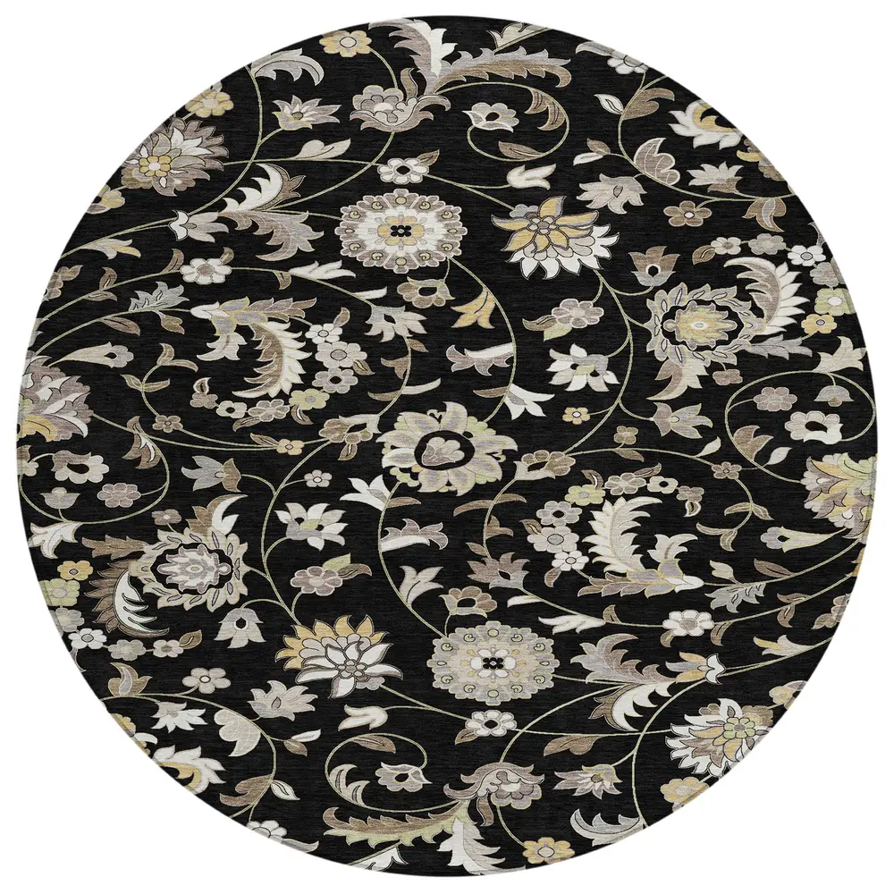 Chantille ACN1006 Black 8' x 8' Rug
