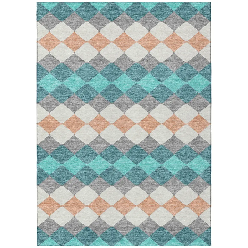 Chantille ACN1007 Teal 5' x 7'6