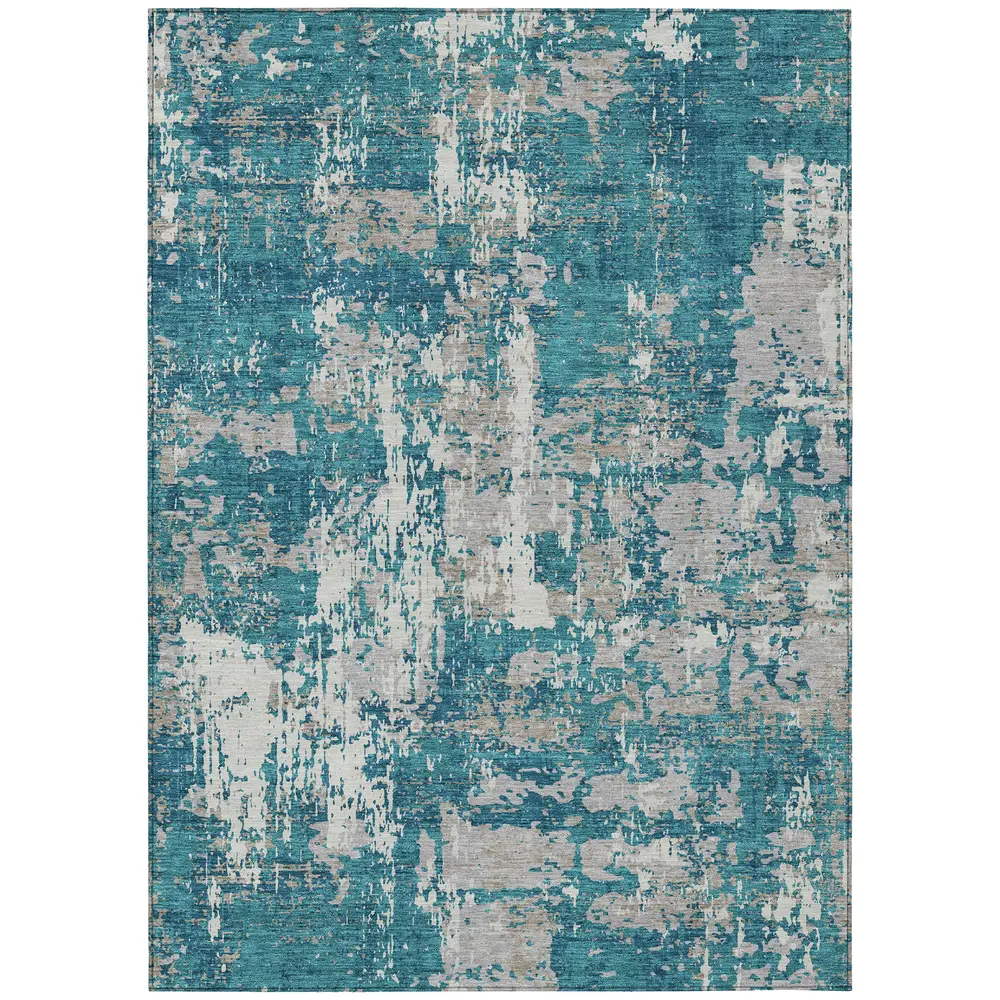 Chantille ACN1008 Teal 5' x 7'6