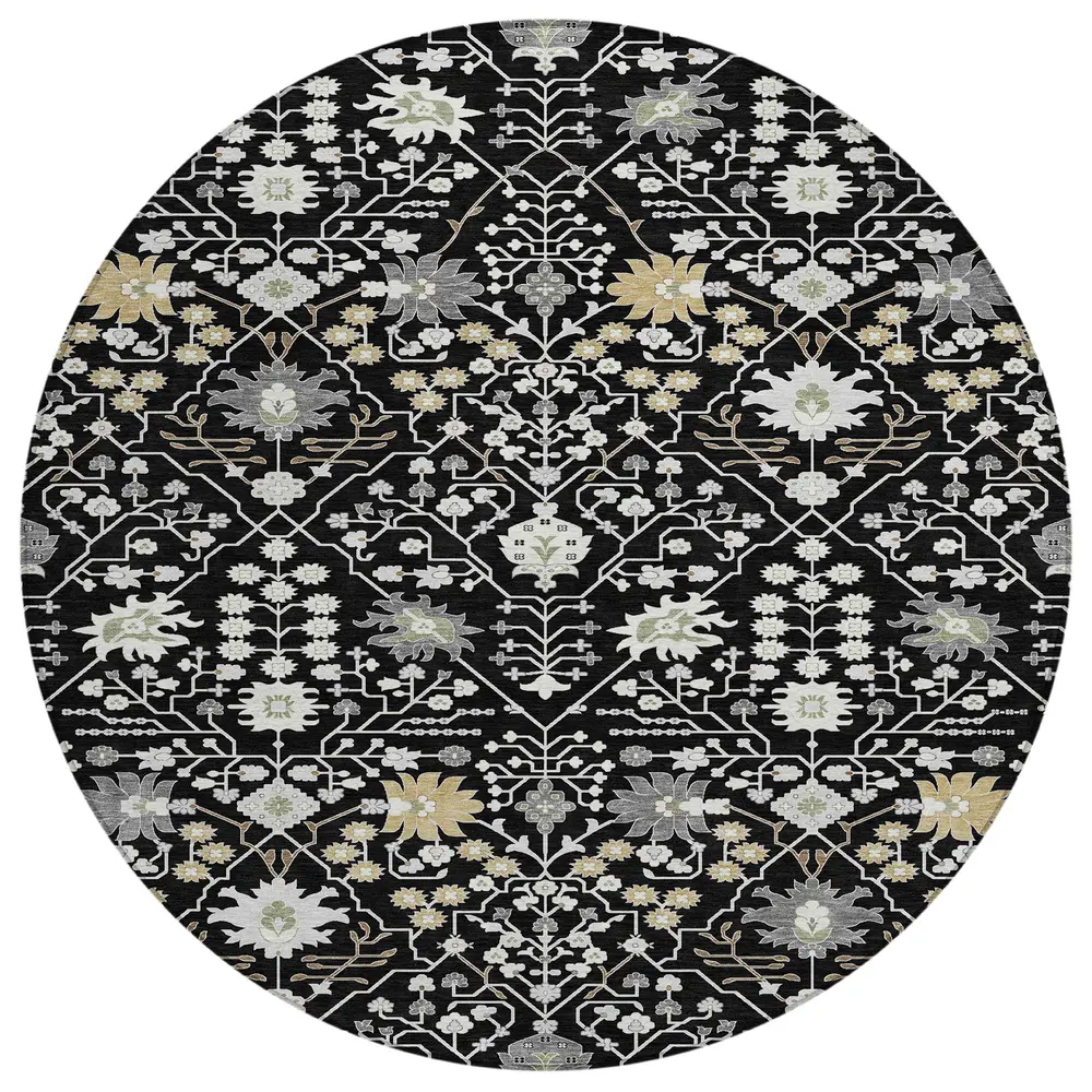 Chantille ACN1009 Black 8' x 8' Rug