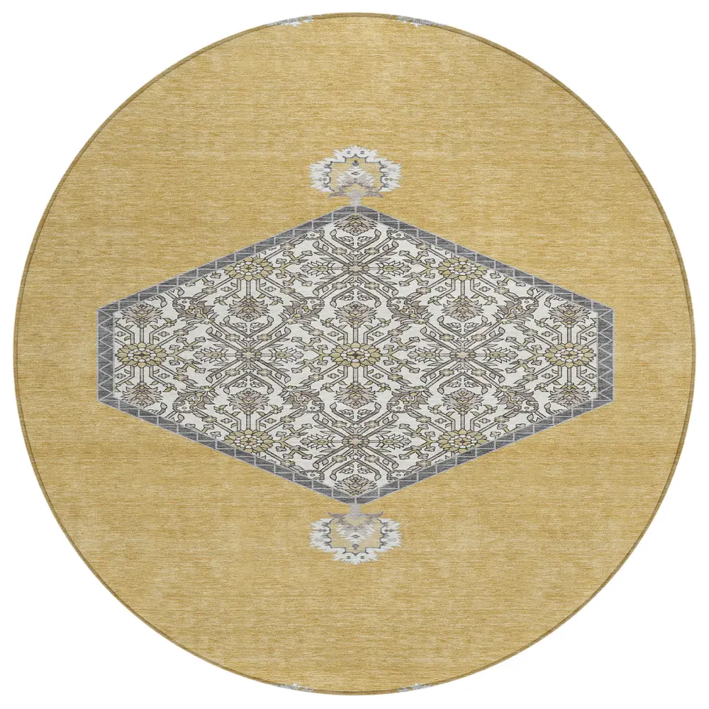 Chantille ACN1011 Gold 8' x 8' Rug