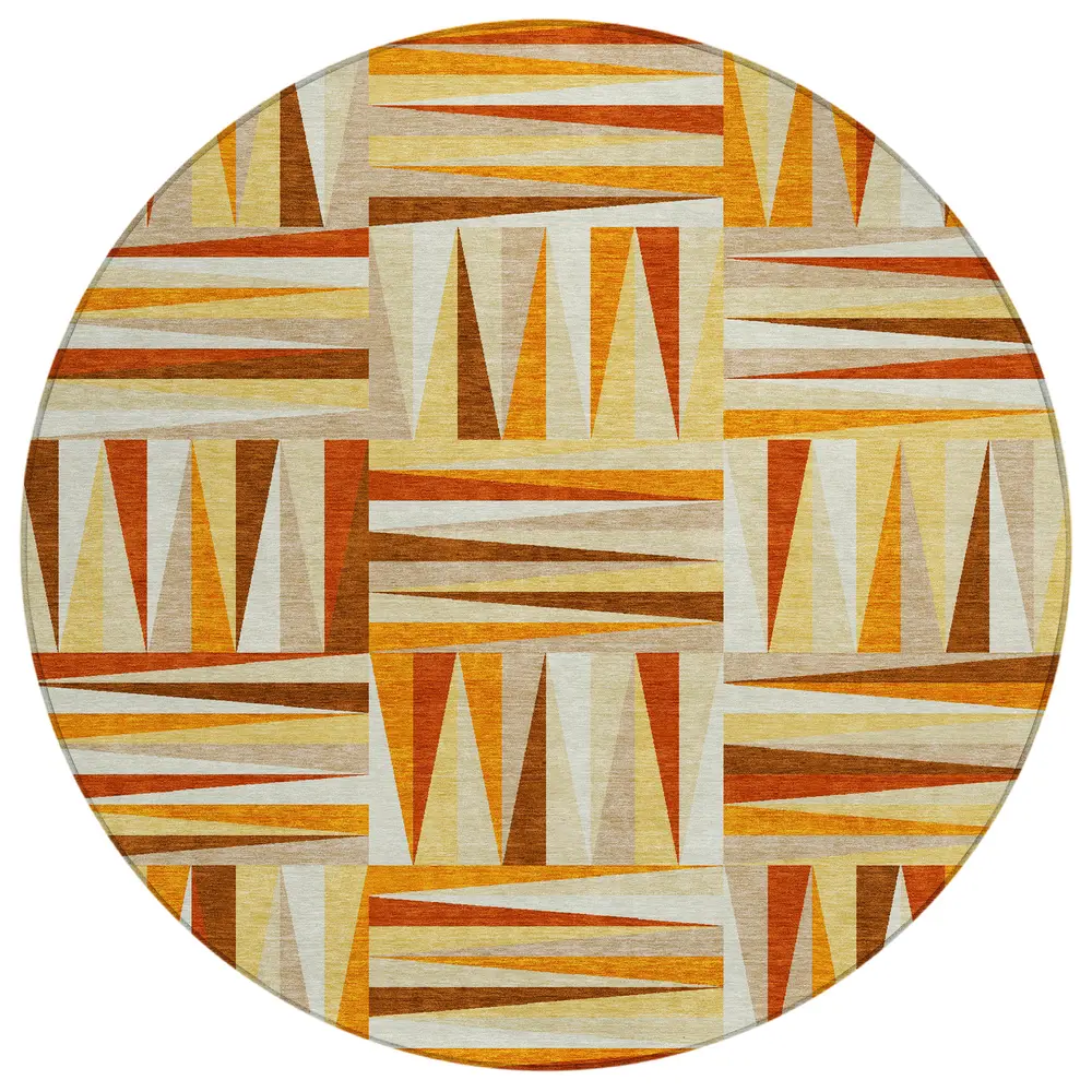 Chantille ACN1012 Orange 8' x 8' Rug