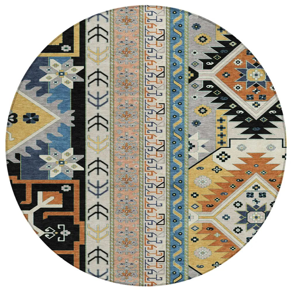 Chantille ACN1015 Black 8' x 8' Rug