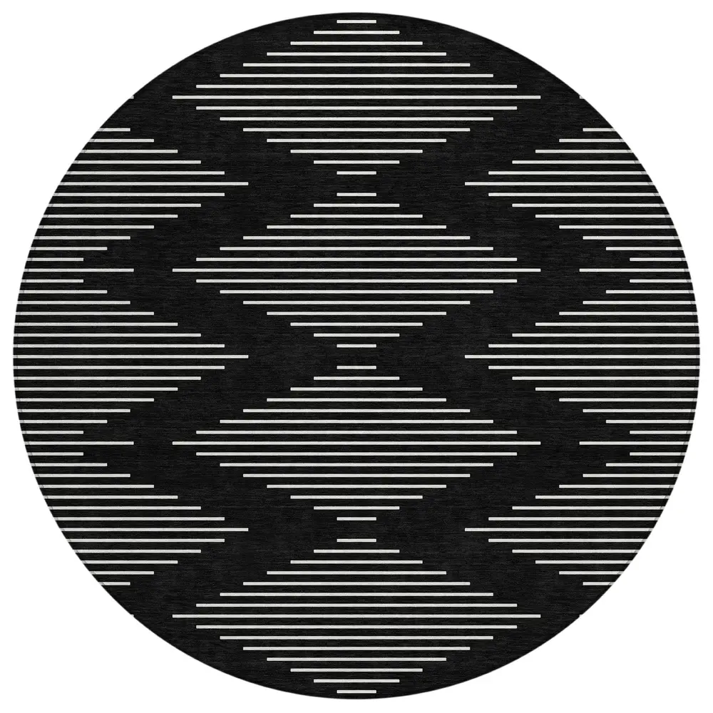 Chantille ACN1016 Black 8' x 8' Rug