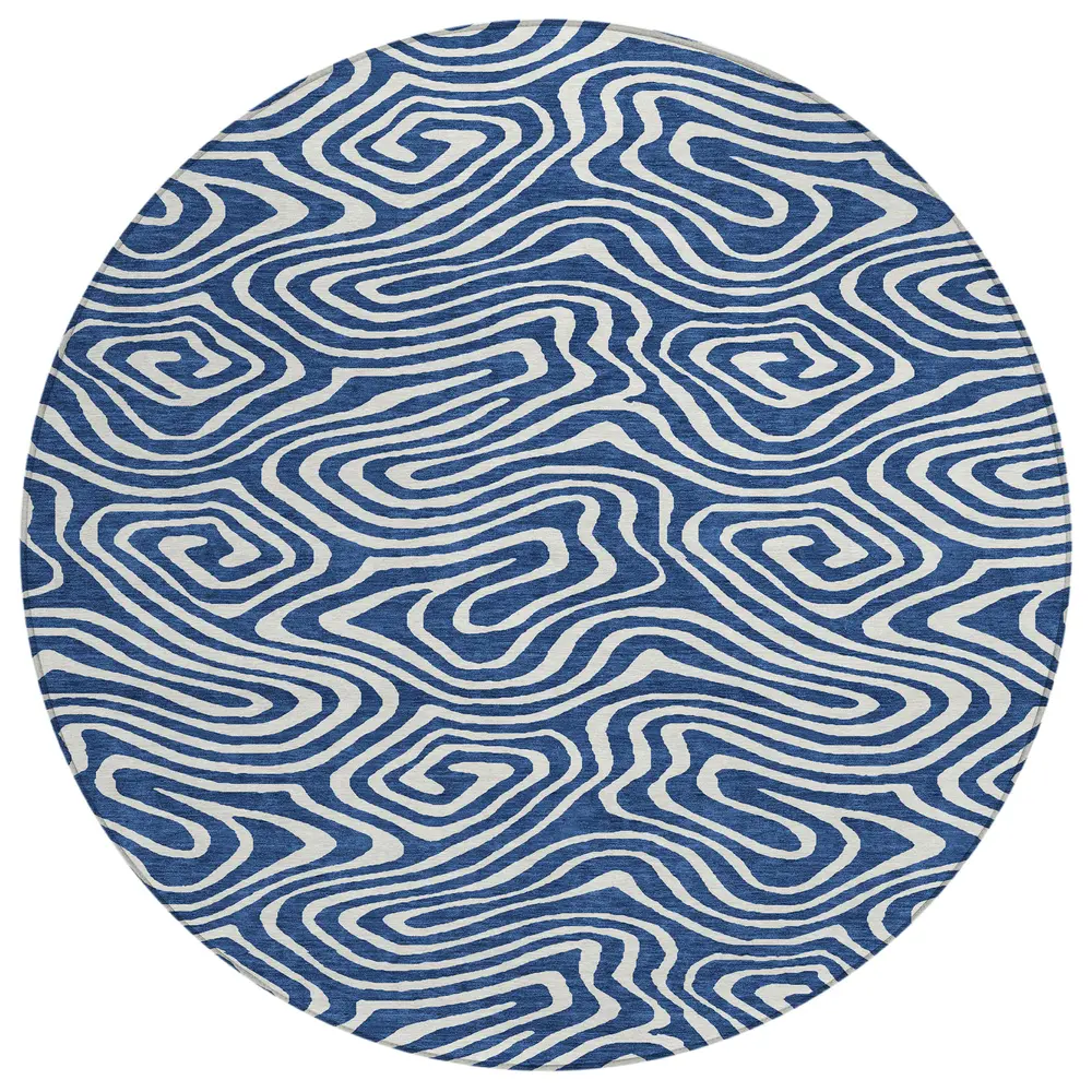 Chantille ACN1020 Navy 8' x 8' Rug