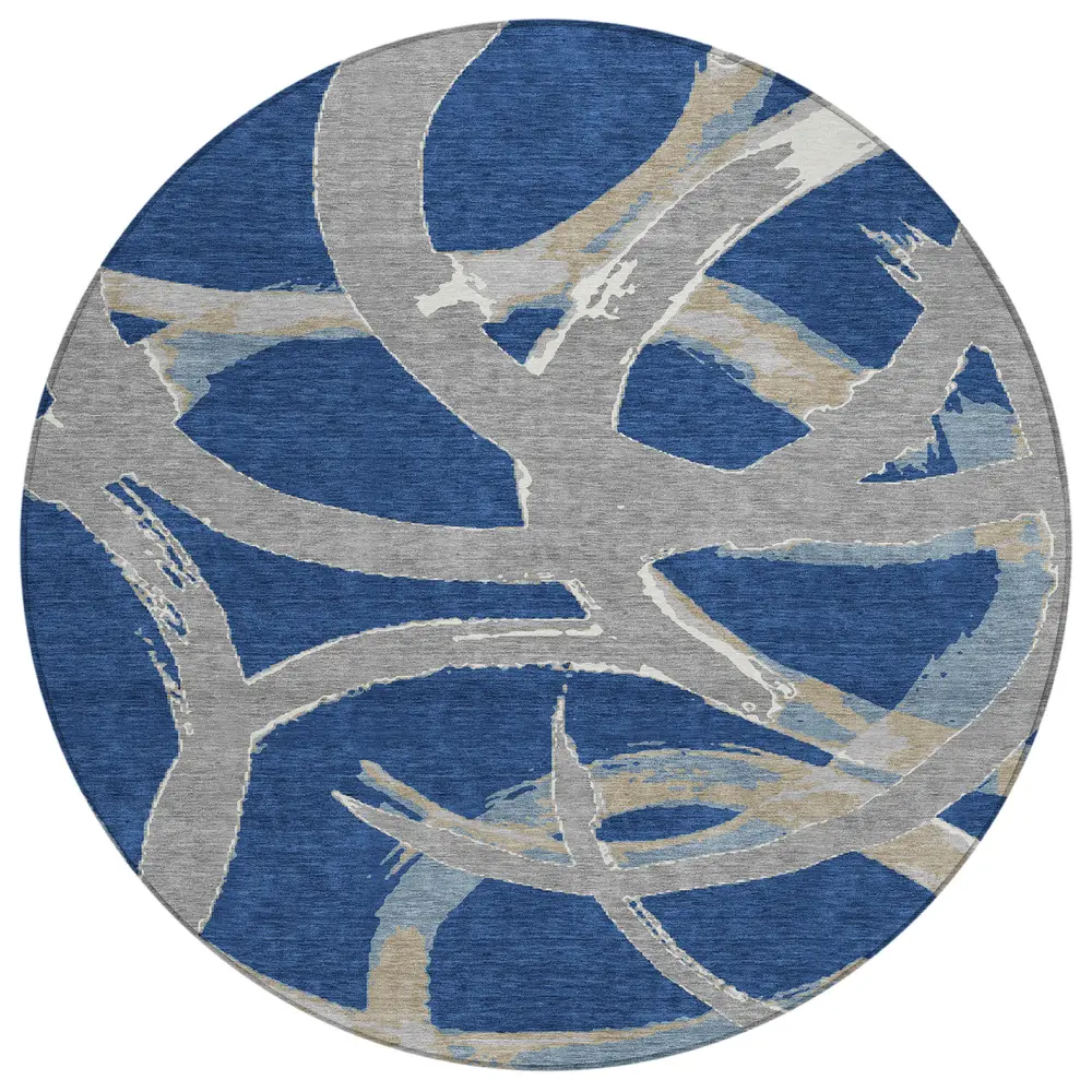 Chantille ACN1022 Navy 8' x 8' Rug