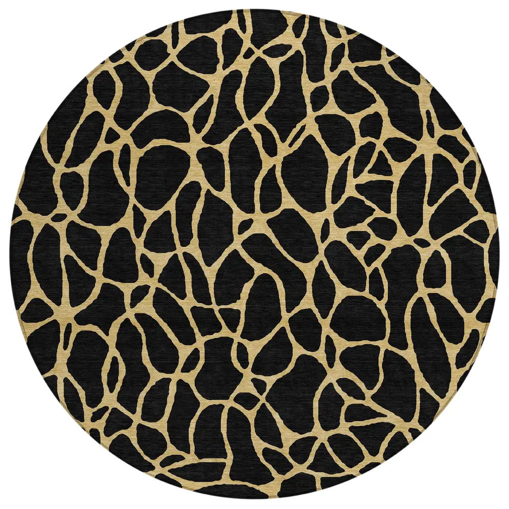 Chantille ACN1023 Black 8' x 8' Rug