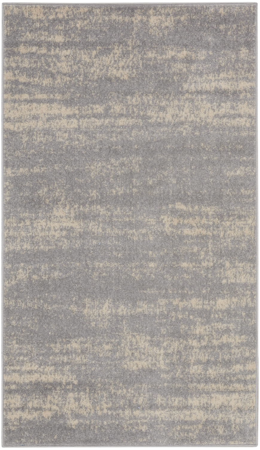 Nourison Essentials 2' x 4' Grey Beige Modern Rug