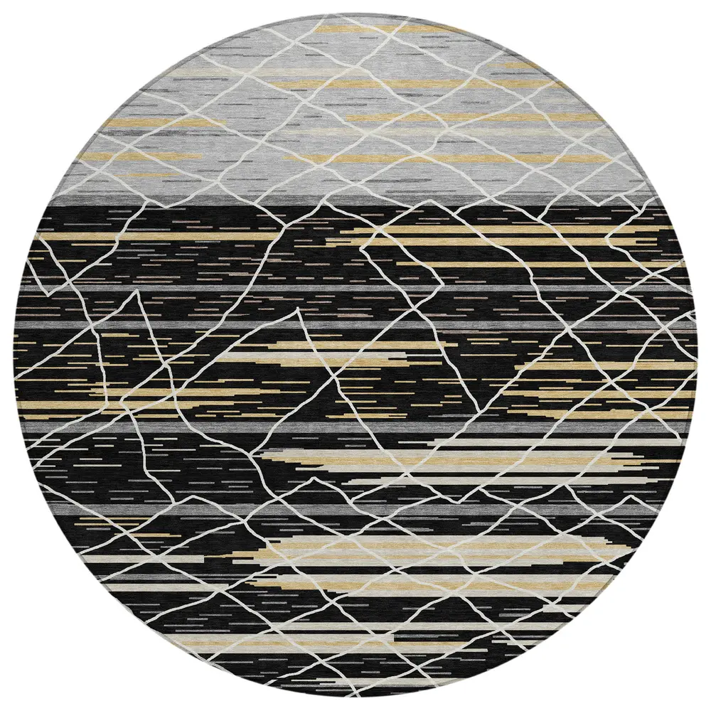 Chantille ACN1025 Black 8' x 8' Rug