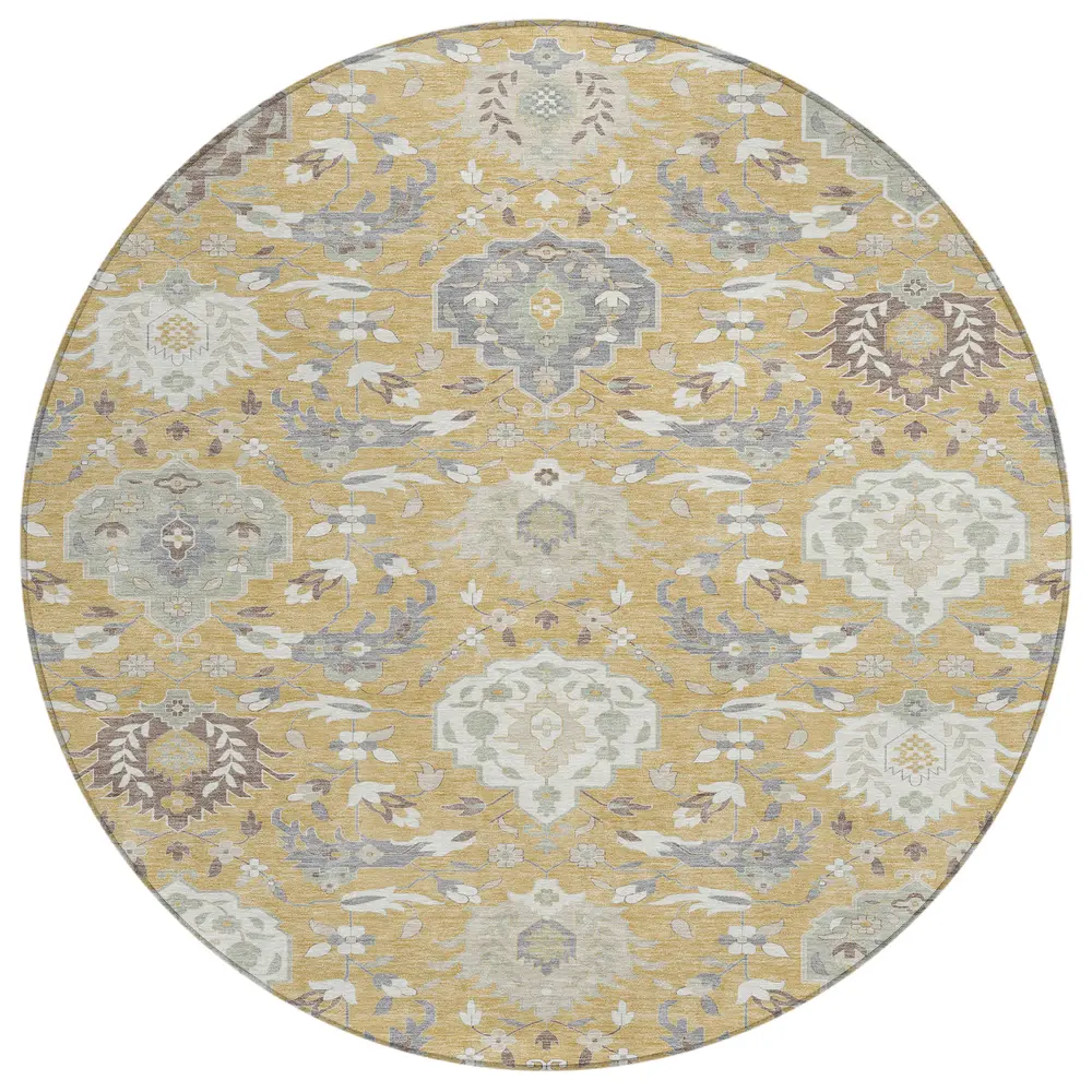 Chantille ACN1026 Gold 8' x 8' Rug