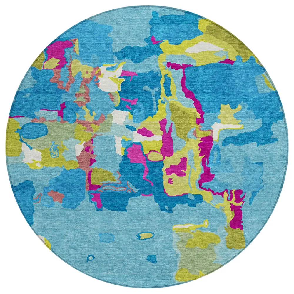 Chantille ACN1028 Aqua 8' x 8' Rug