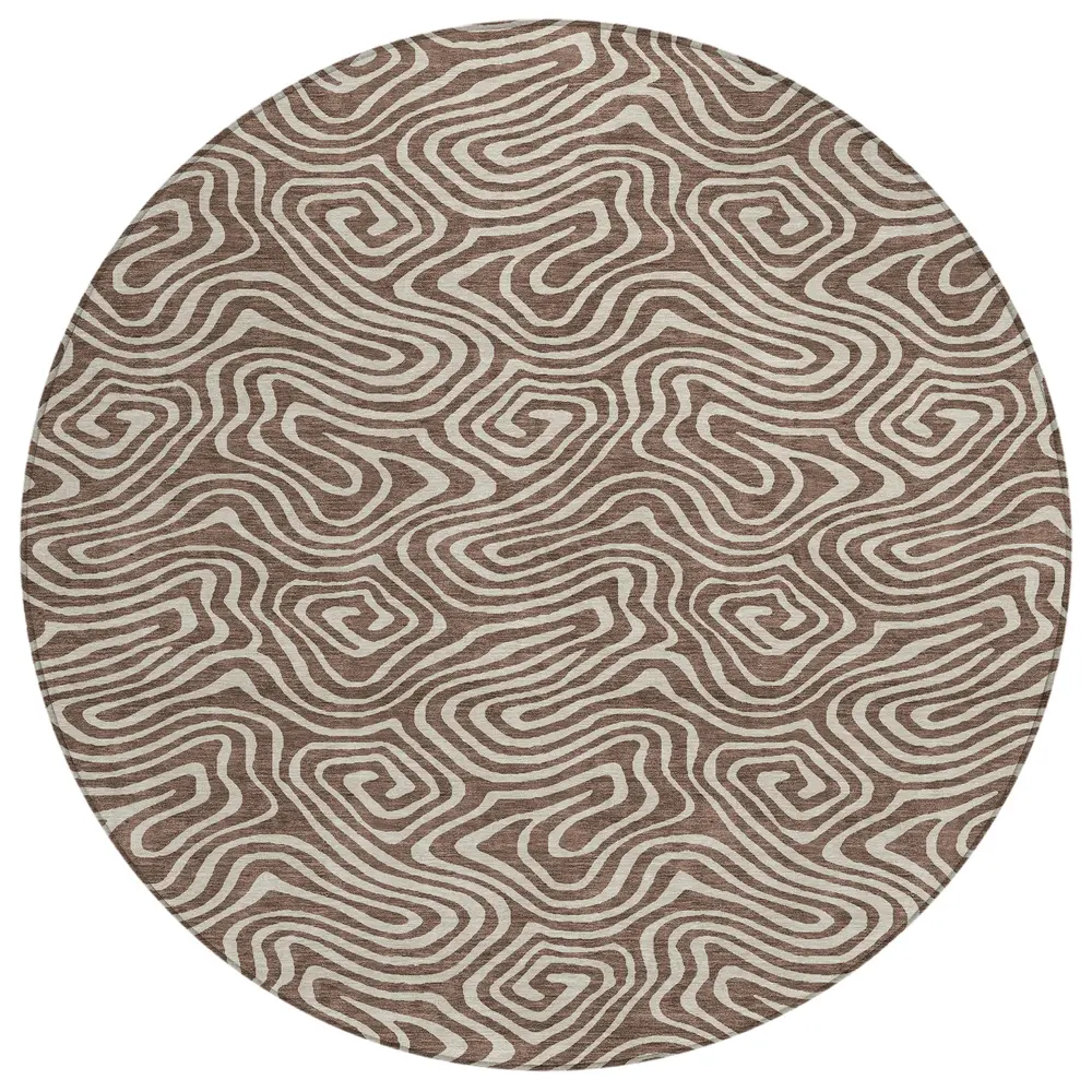 Chantille ACN1030 Brown 8' x 8' Rug