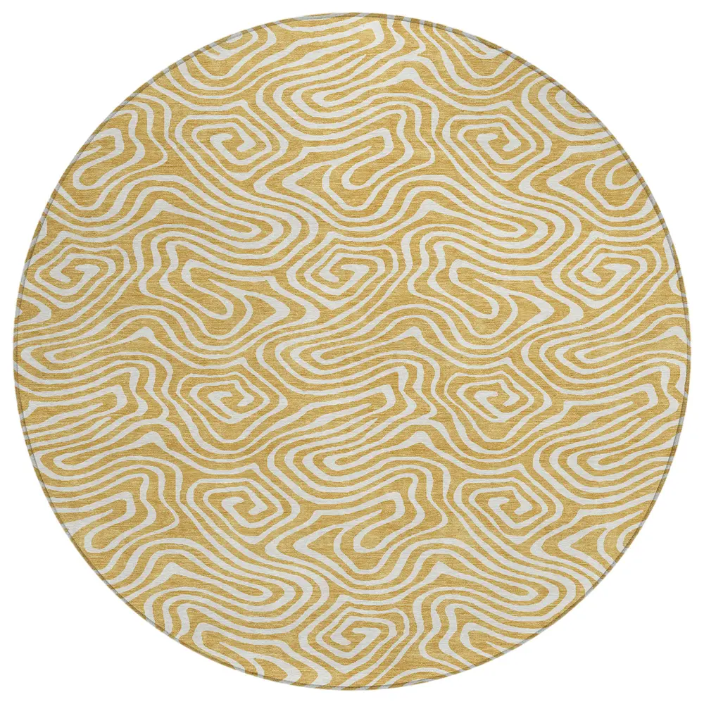 Chantille ACN1030 Gold 8' x 8' Rug