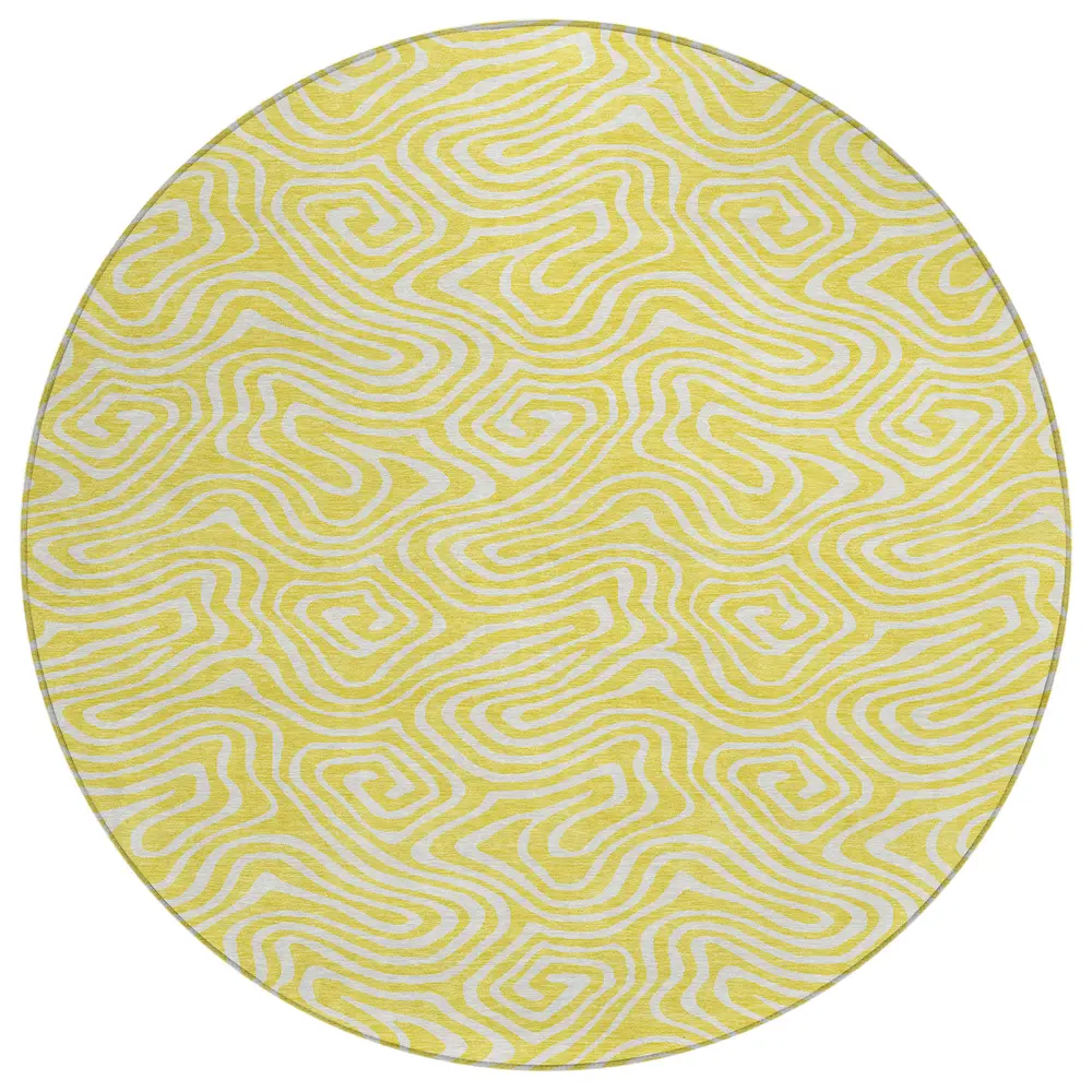 Chantille ACN1030 Yellow 8' x 8' Rug