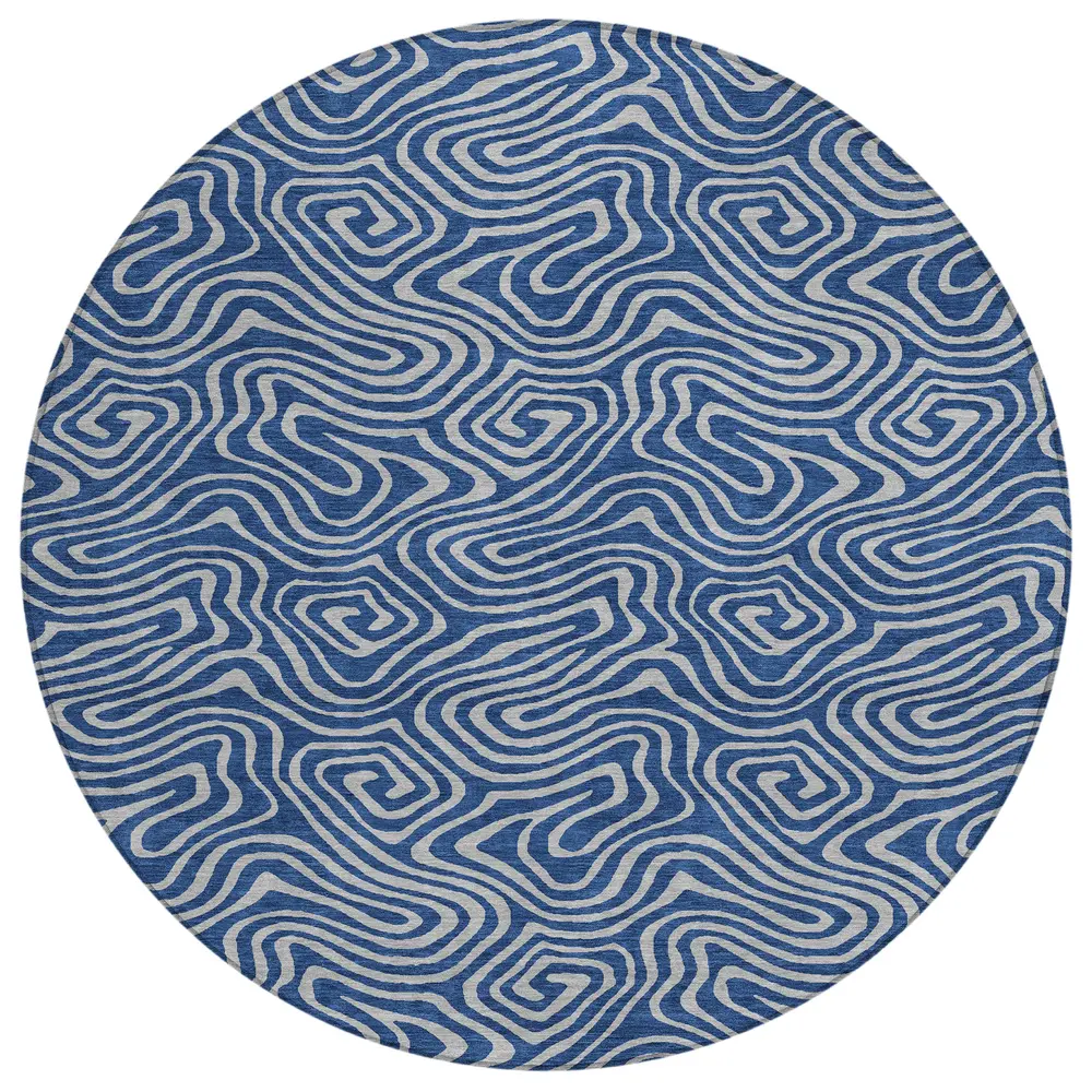 Chantille ACN1031 Navy 8' x 8' Rug