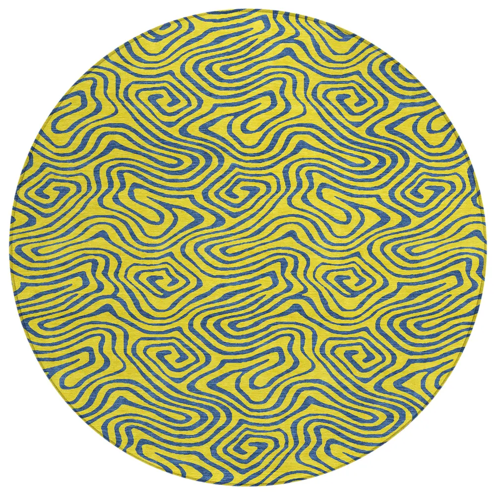 Chantille ACN1031 Yellow 8' x 8' Rug