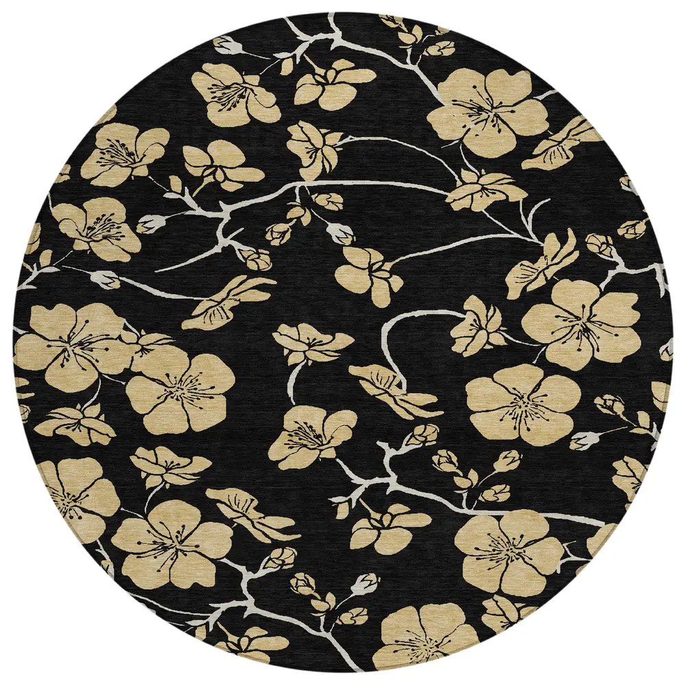 Chantille ACN1034 Black 8' x 8' Rug