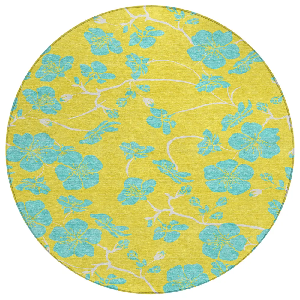 Chantille ACN1034 Yellow 8' x 8' Rug