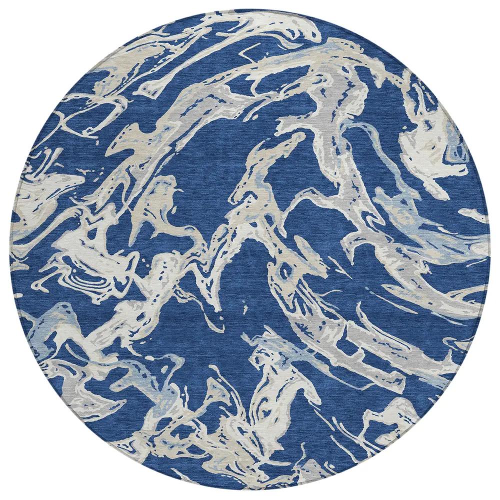 Chantille ACN1035 Navy 8' x 8' Rug