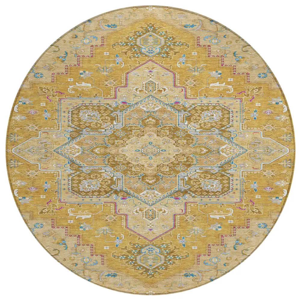 Chantille ACN1036 Gold 8' x 8' Rug