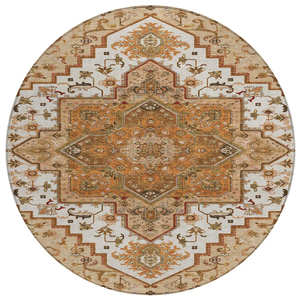 Chantille ACN1036 Terracotta 8' x 8' Rug
