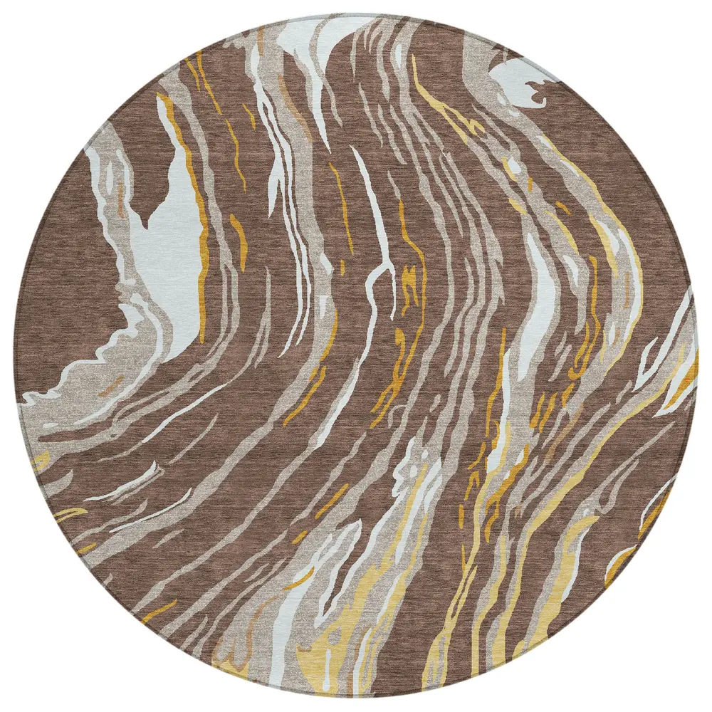 Chantille ACN1037 Brown 8' x 8' Rug