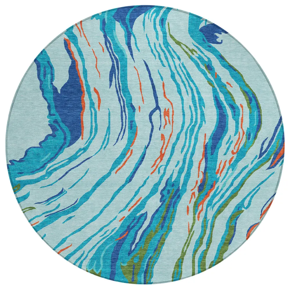 Chantille ACN1037 Blue 8' x 8' Rug