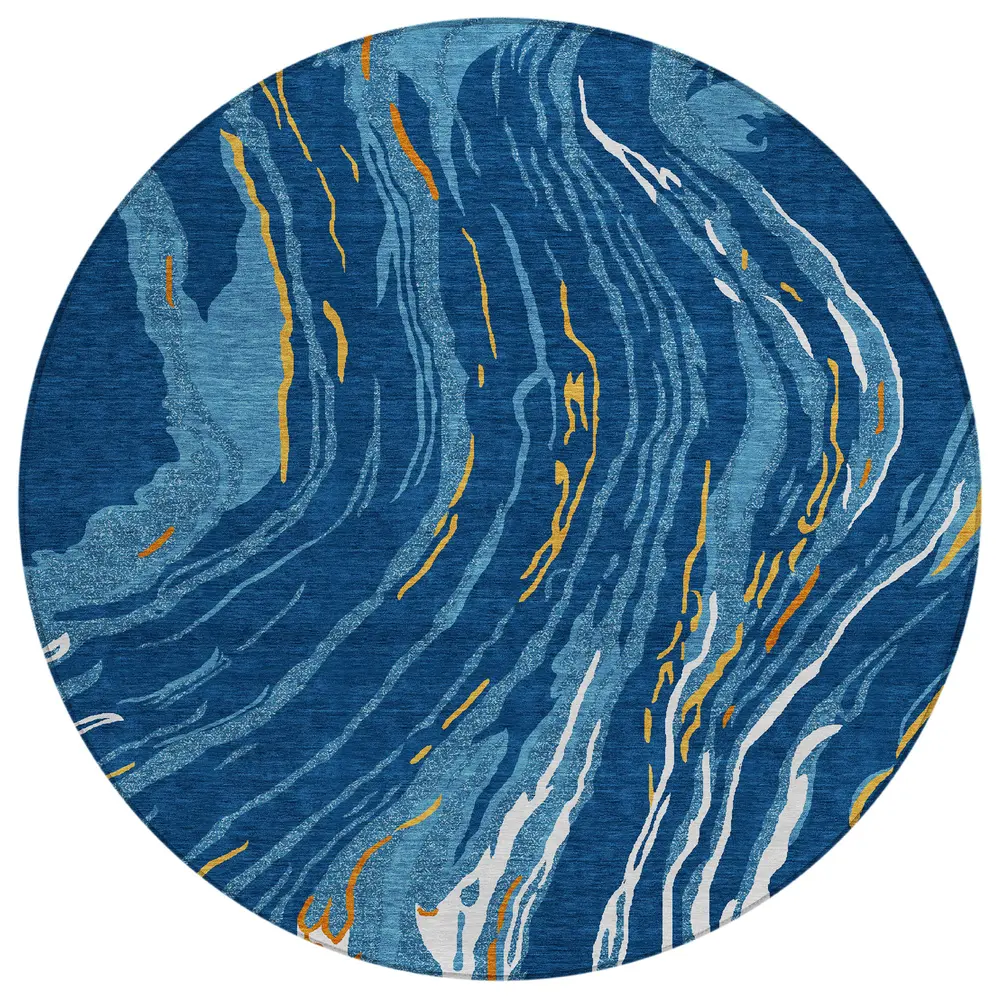 Chantille ACN1037 Navy 8' x 8' Rug