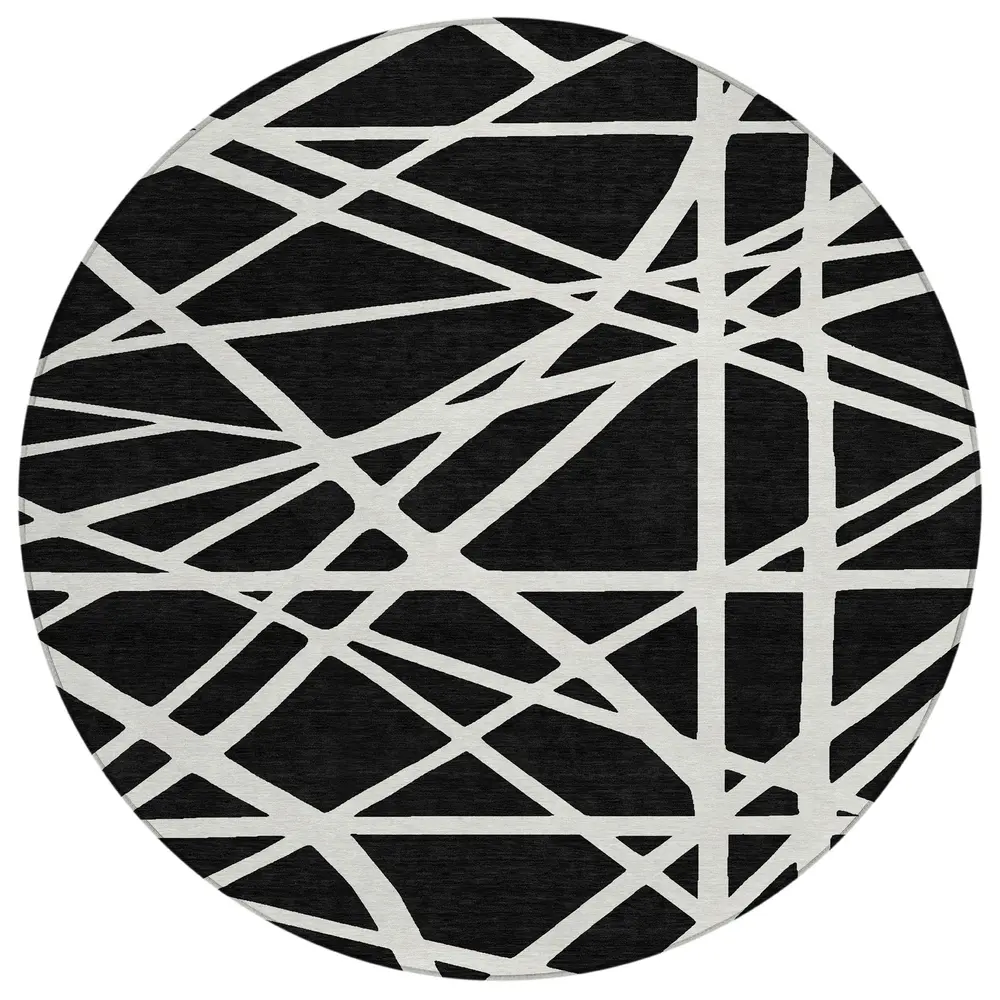 Chantille ACN1040 Black 8' x 8' Rug