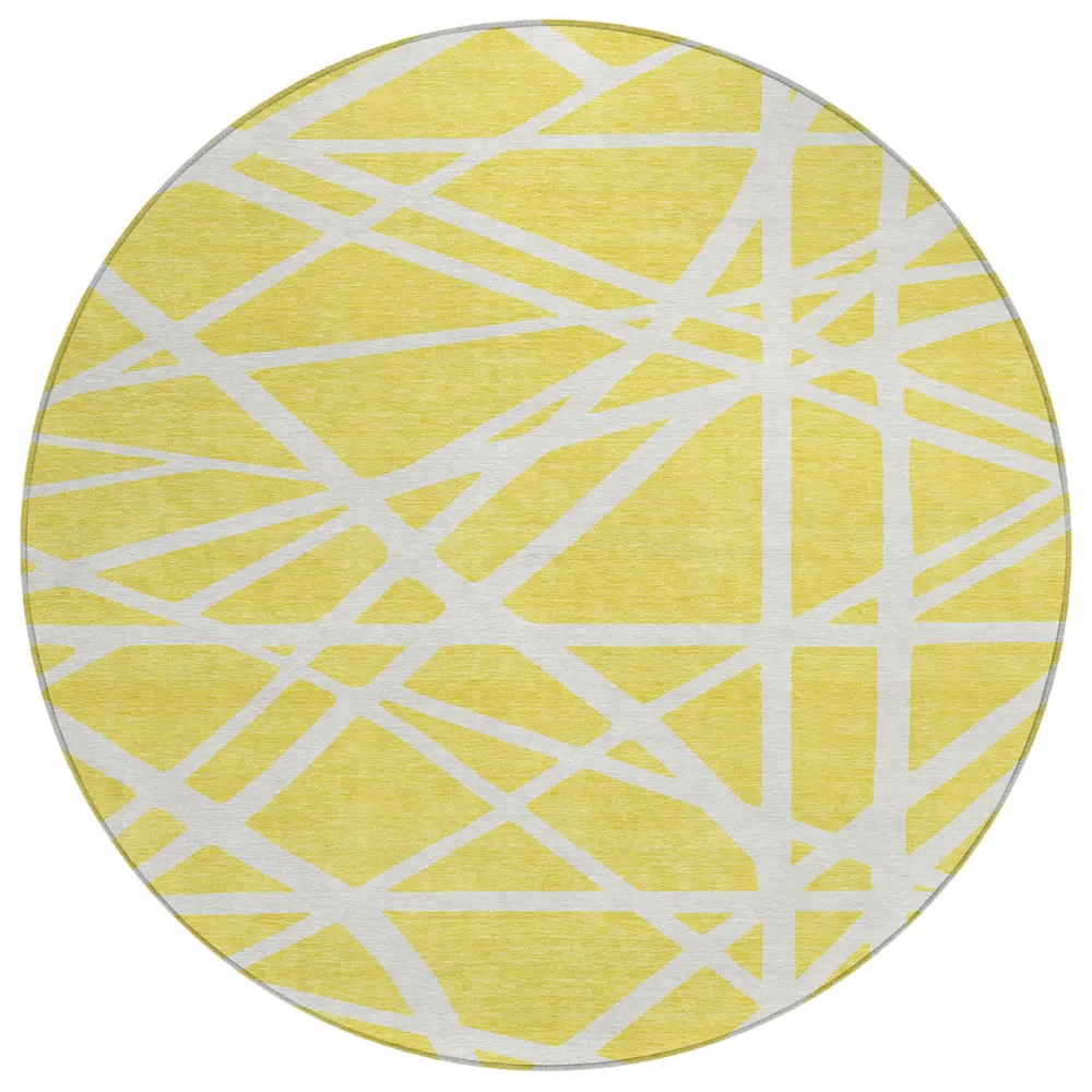 Chantille ACN1040 Yellow 8' x 8' Rug