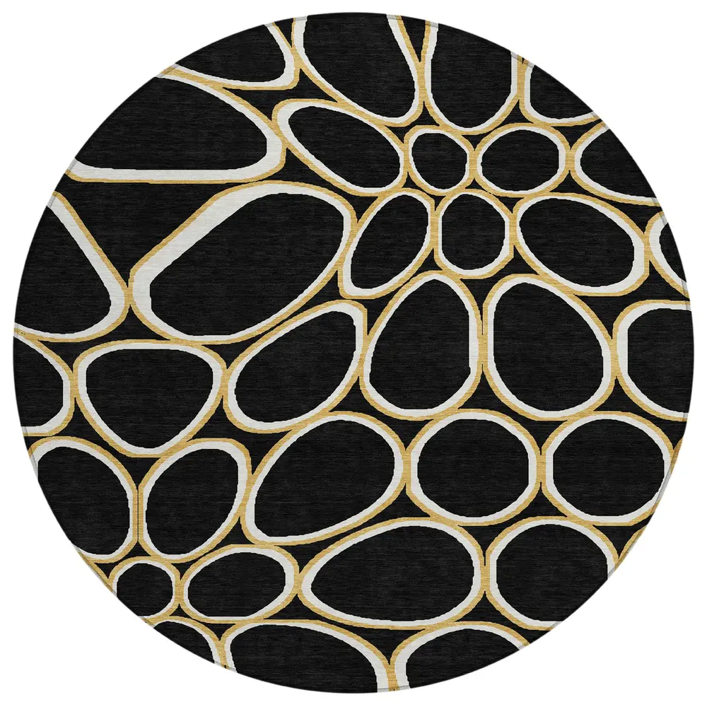Chantille ACN1041 Black 8' x 8' Rug