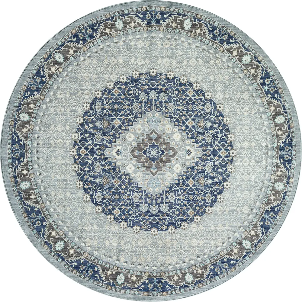 United Weavers Armada Sirius Blue Round Rug 7'11