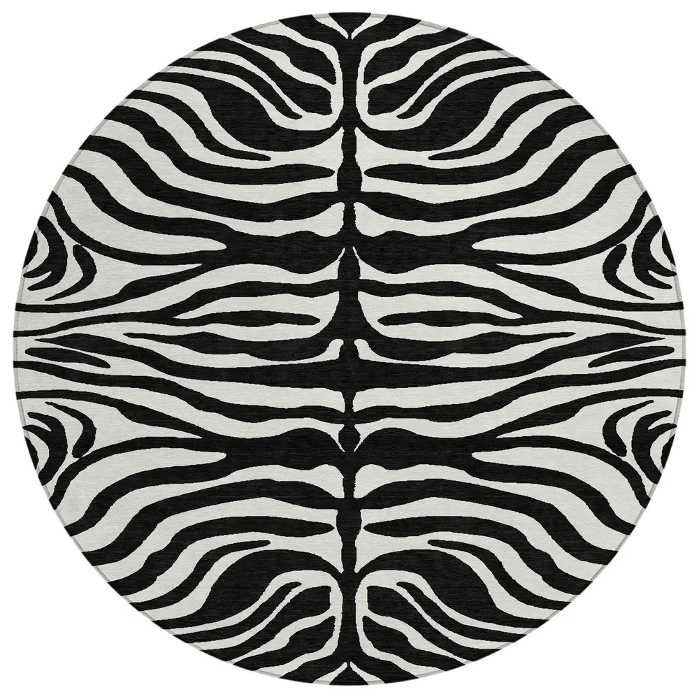 Chantille ACN1042 Black 8' x 8' Rug