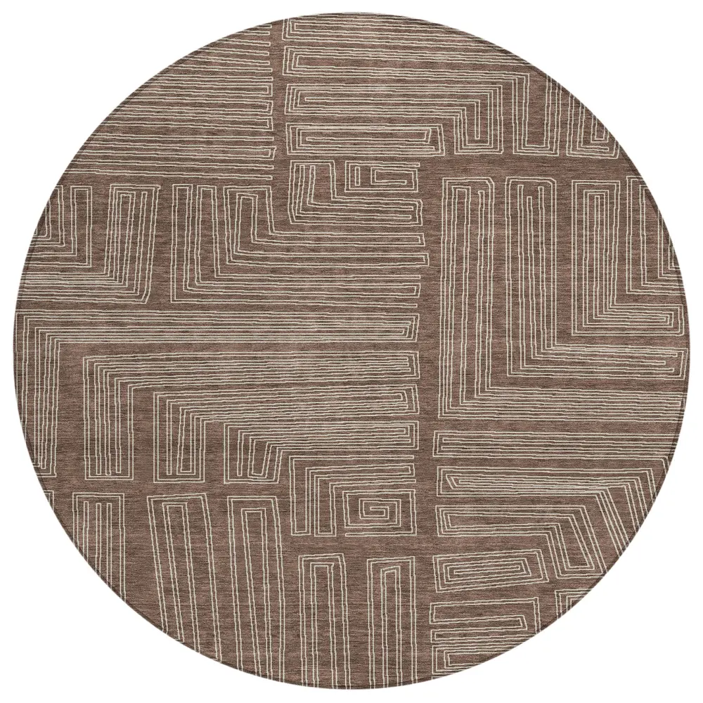 Chantille ACN1045 Brown 8' x 8' Rug