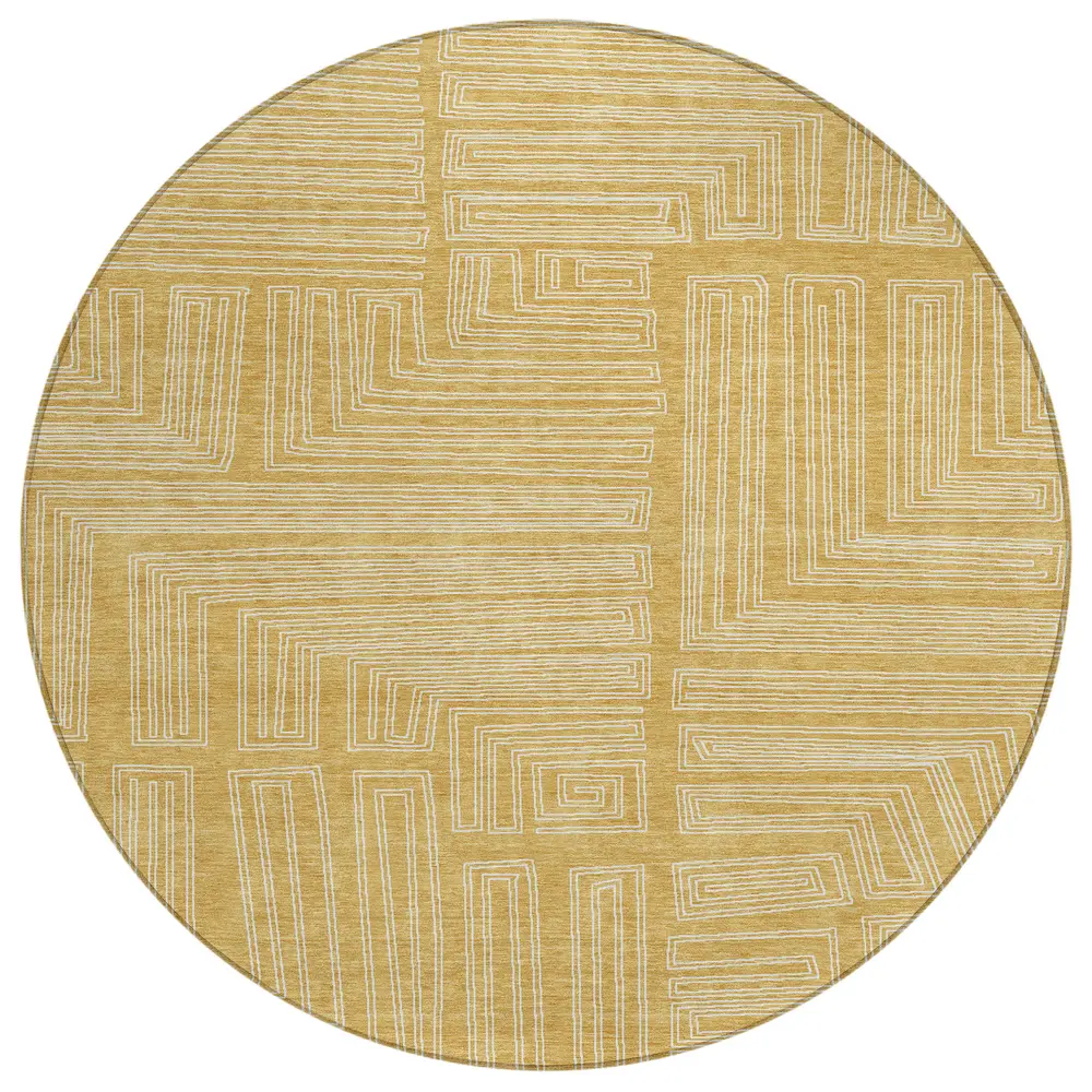 Chantille ACN1045 Gold 8' x 8' Rug