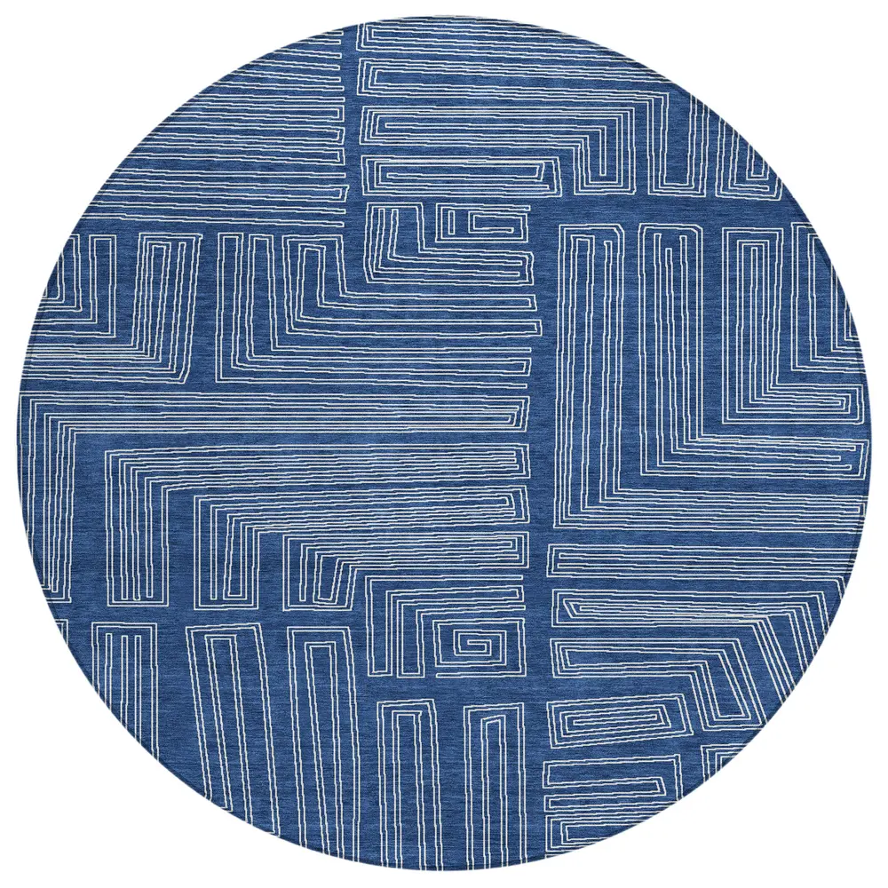Chantille ACN1045 Navy 8' x 8' Rug